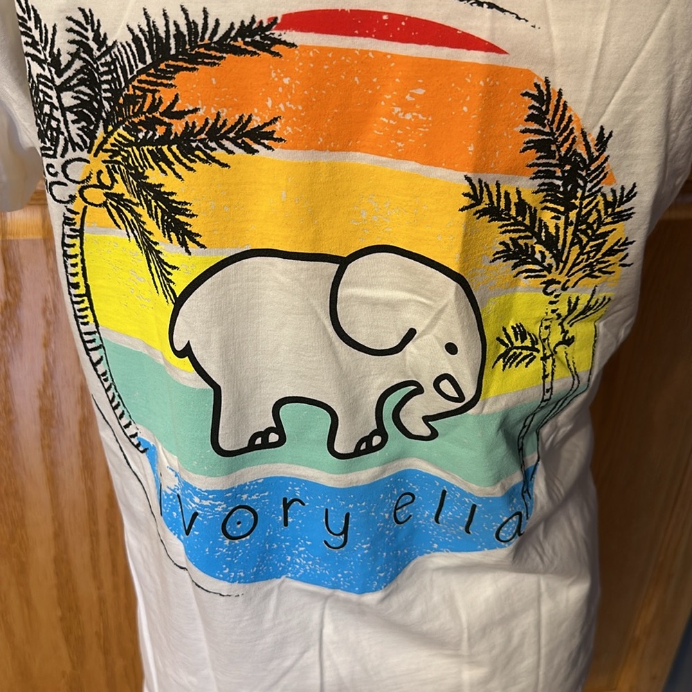 NWOT Ivory Ella White Short Sleeve Shirt, Size Medium - Picture 4 of 5